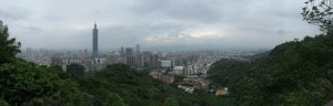 Taipei, a little bit cloudy