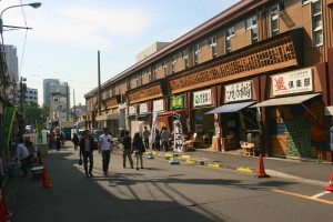 Tokyo street, near the fish market. 