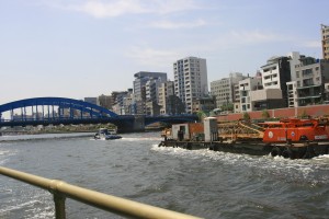 The river network is used by quite a few barges.