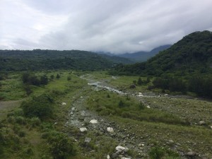 A rocky valley