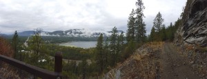 Another view of the trail and the lake