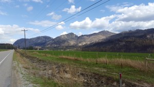 View of the landscape from the highway