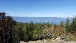 High above the lake