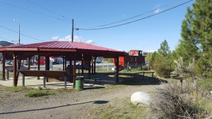 Round house and caboose