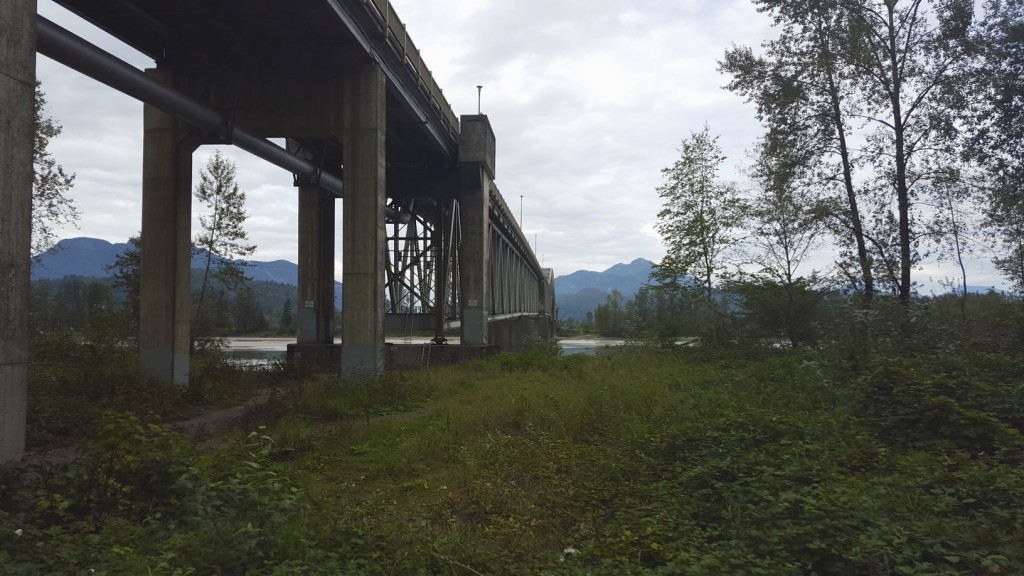 The bridge across the Fraser