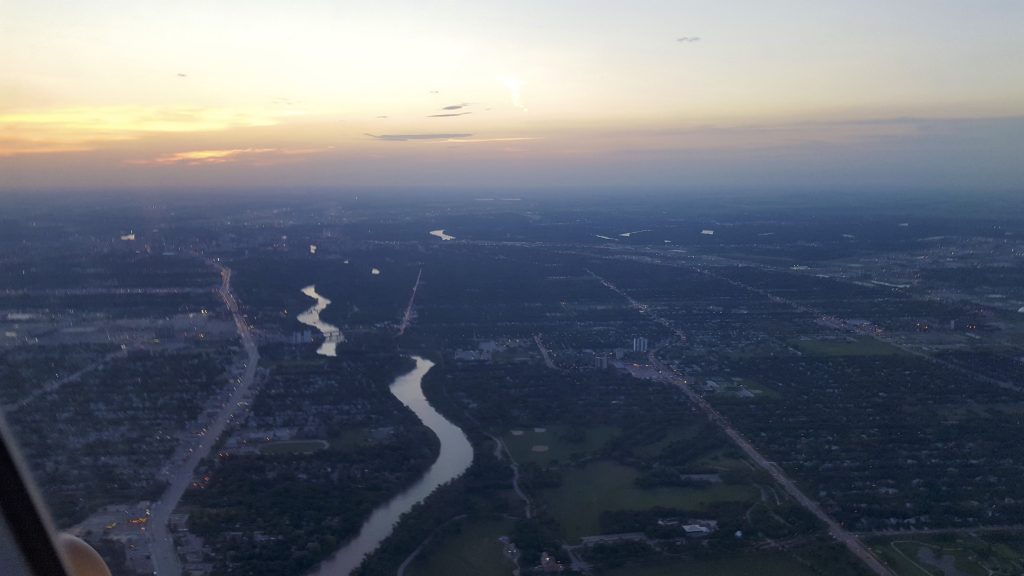 Sunrise over Winnipeg